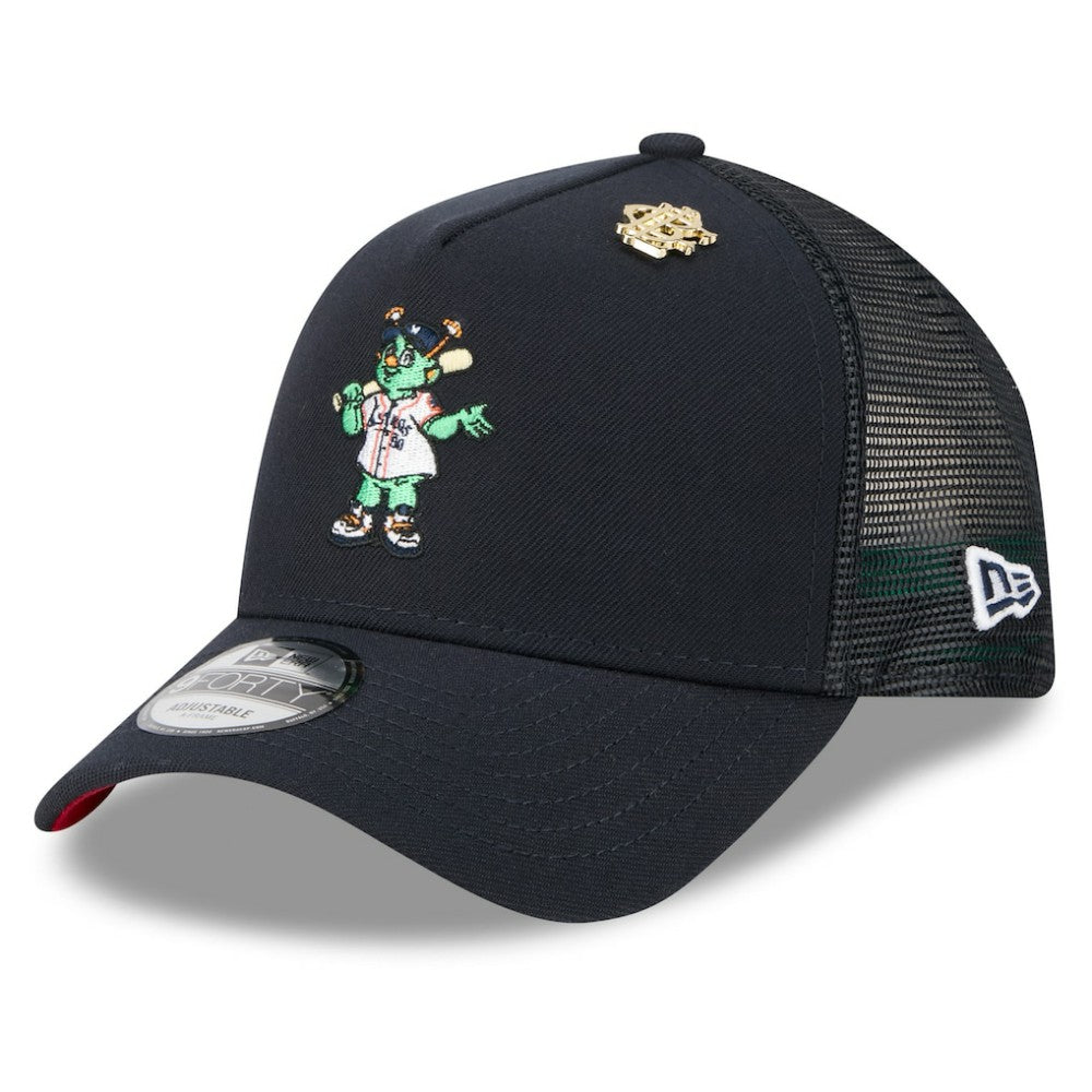 Houston Astros 2025 Big League Chew A-Frame 9FORTY Adjustable Trucker Hat Navy