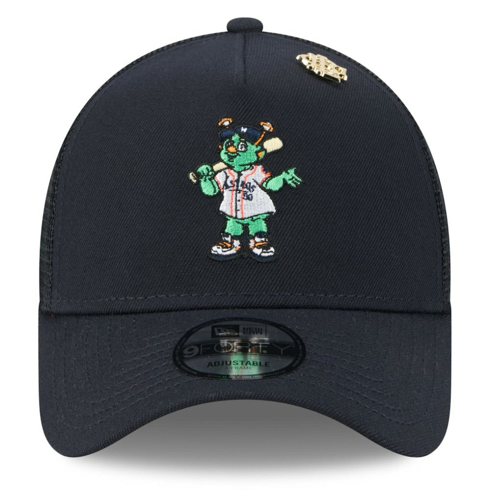 Houston Astros 2025 Big League Chew A-Frame 9FORTY Adjustable Trucker Hat Navy