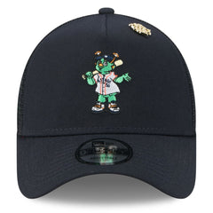 Houston Astros 2025 Big League Chew A-Frame 9FORTY Adjustable Trucker Hat Navy