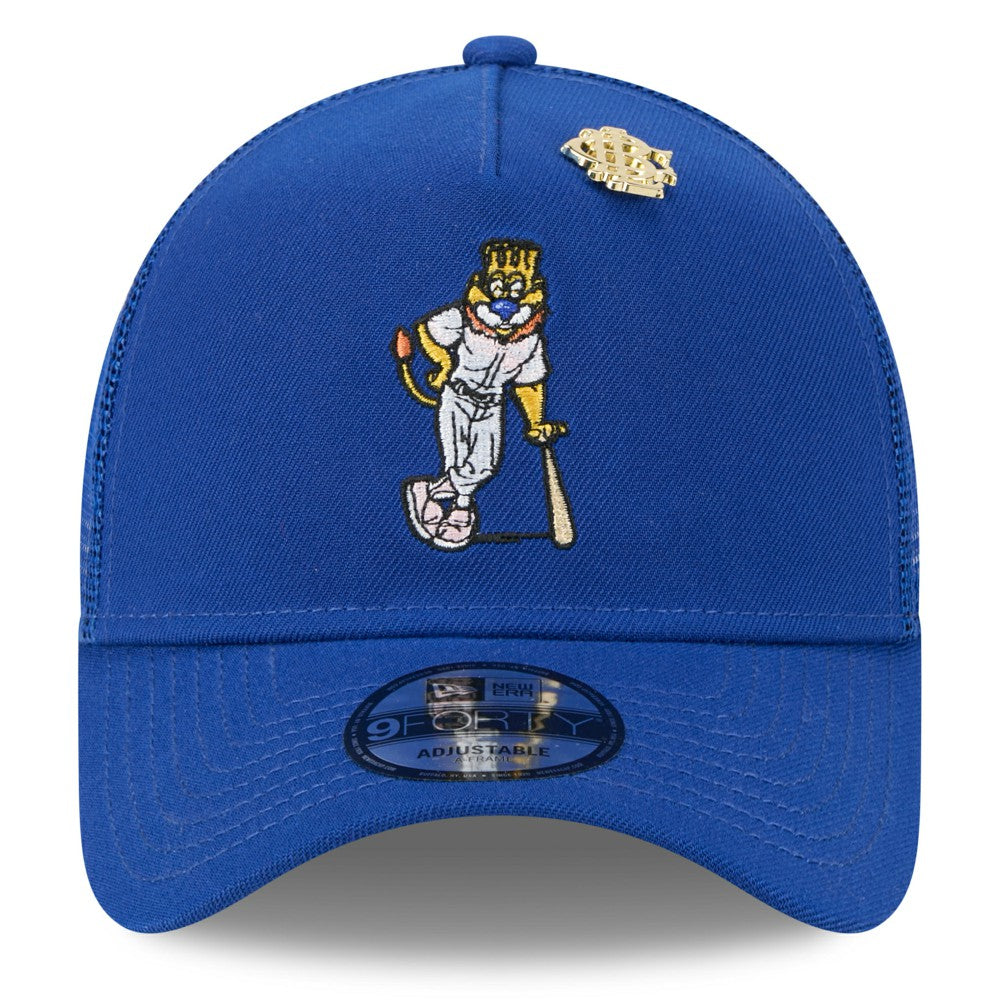 Kansas City Royals 2025 Big League Chew A-Frame 9FORTY Adjustable Trucker Hat Royal