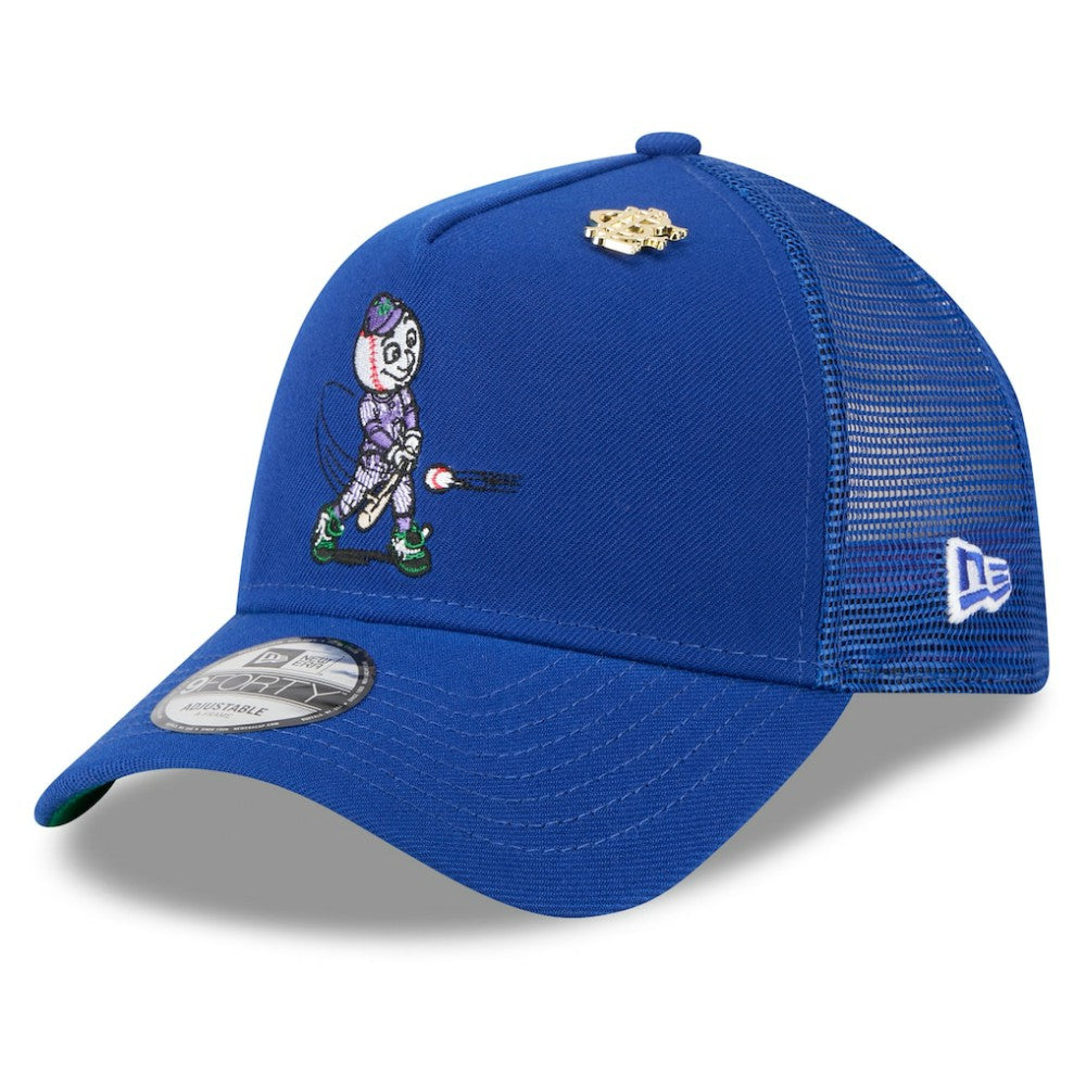 New York Mets 2025 Big League Chew A-Frame 9FORTY Adjustable Trucker Hat Royal