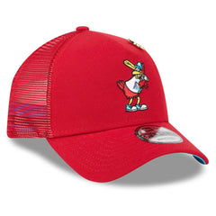 St. Louis Cardinals 2025 Big League Chew A-Frame 9FORTY Adjustable Trucker Hat Red