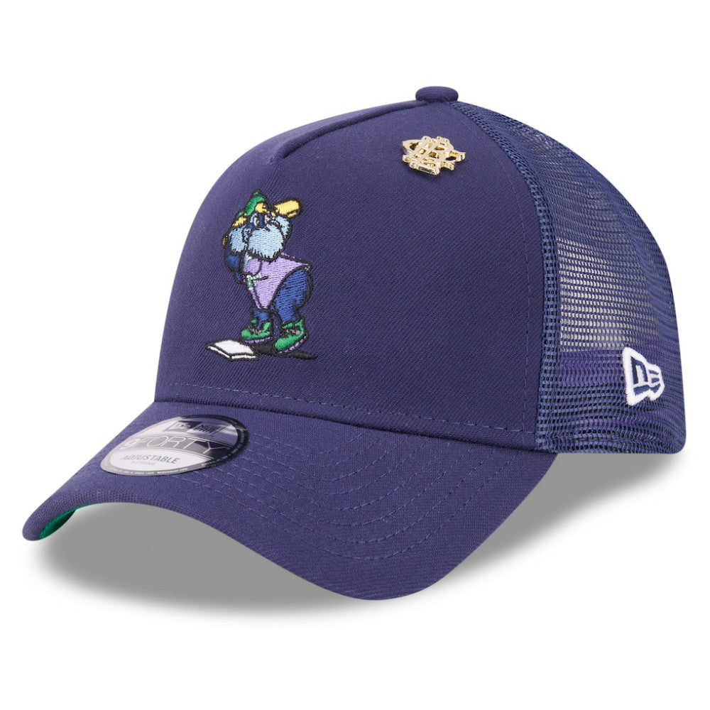 Tampa Bay Rays 2025 Big League Chew A-Frame 9FORTY Adjustable Trucker Hat Navy