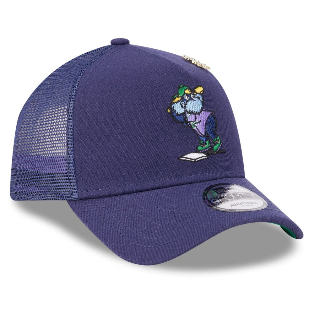 Tampa Bay Rays 2025 Big League Chew A-Frame 9FORTY Adjustable Trucker Hat Navy