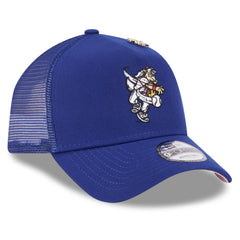 Texas Rangers 2025 Big League Chew A-Frame 9FORTY Adjustable Trucker Hat Royal