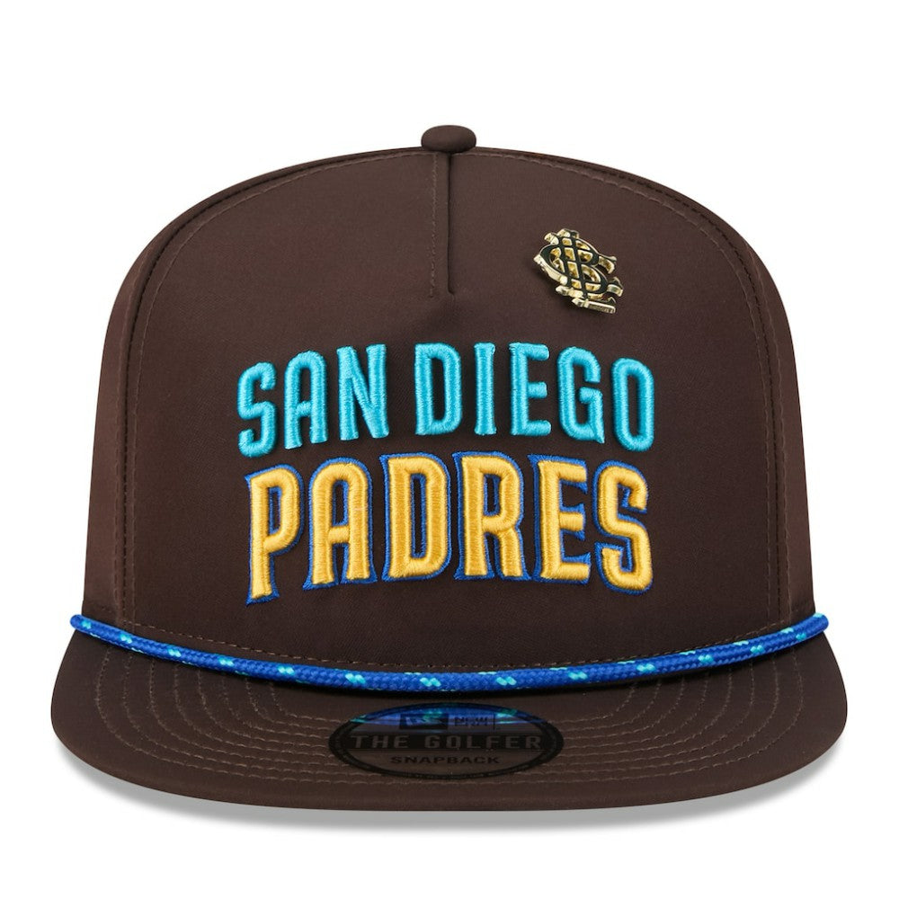 San Diego Padres 2025 Big League Chew Golfer Snapback Hat Brown