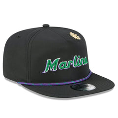 Miami Marlins 2025 Big League Chew Golfer Snapback Hat Black