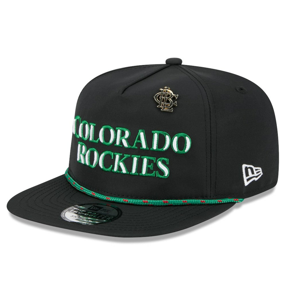 Colorado Rockies 2025 Big League Chew Golfer Snapback Hat Black