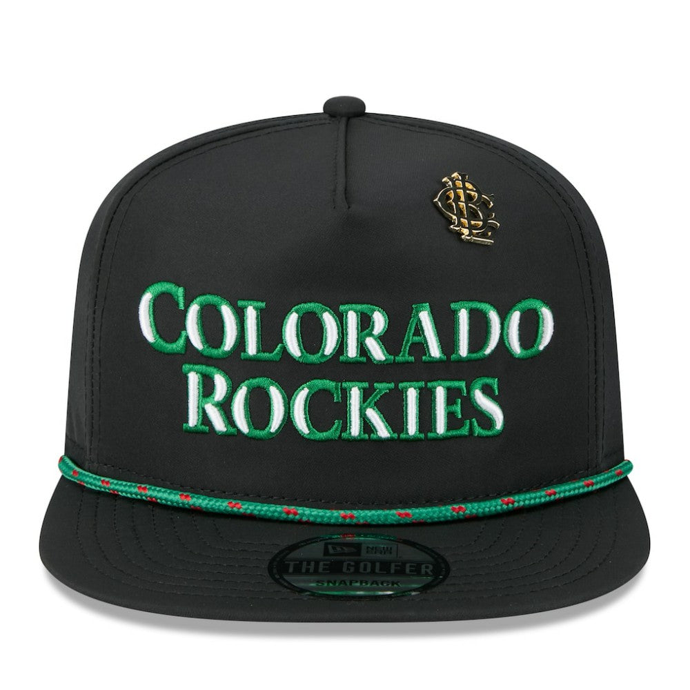 Colorado Rockies 2025 Big League Chew Golfer Snapback Hat Black