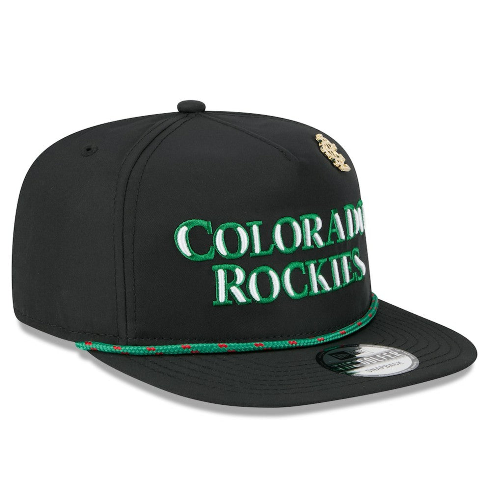 Colorado Rockies 2025 Big League Chew Golfer Snapback Hat Black
