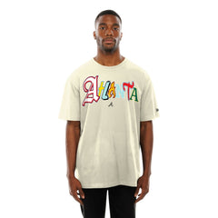 Atlanta Braves Ransom Note Oversized T-Shirt Cream