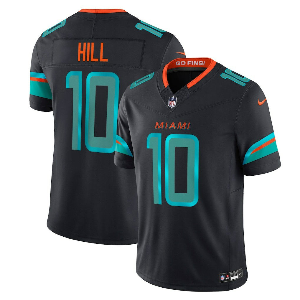 Tyreek Hill Miami Dolphins 2025 Rivalries Collection Limited Jersey - Pitch Blue cheap