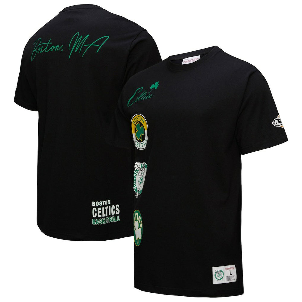 Boston Celtics Black Out Collection Vintage Premium T-Shirt - Black outlet