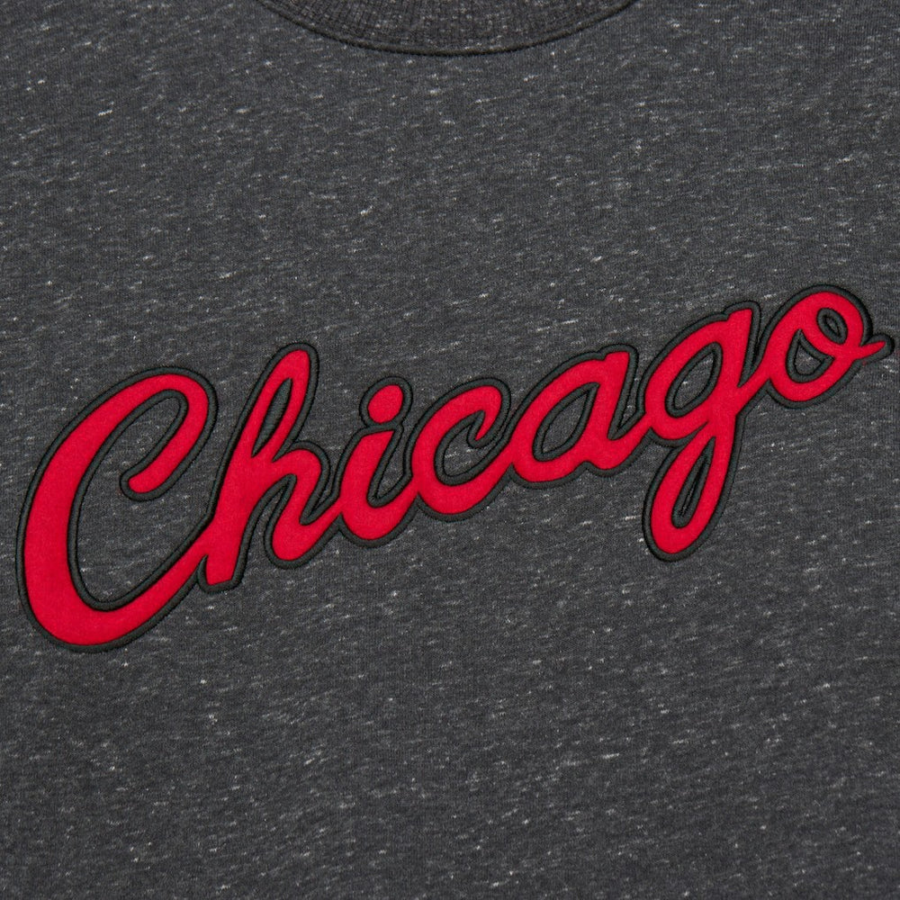 Chicago Bulls Hardwood Classics Blackout Collection Snow Washed Pullover Sweatshirt - Black online