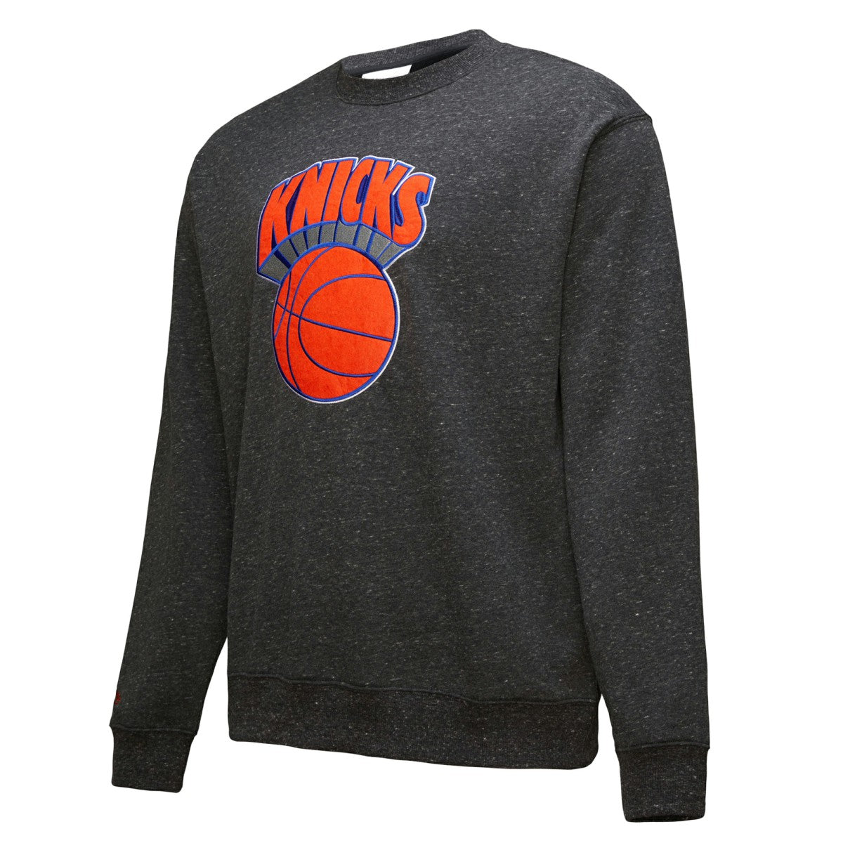 New York Knicks Hardwood Classics Blackout Collection Snow Washed Pullover Sweatshirt - Black on sale