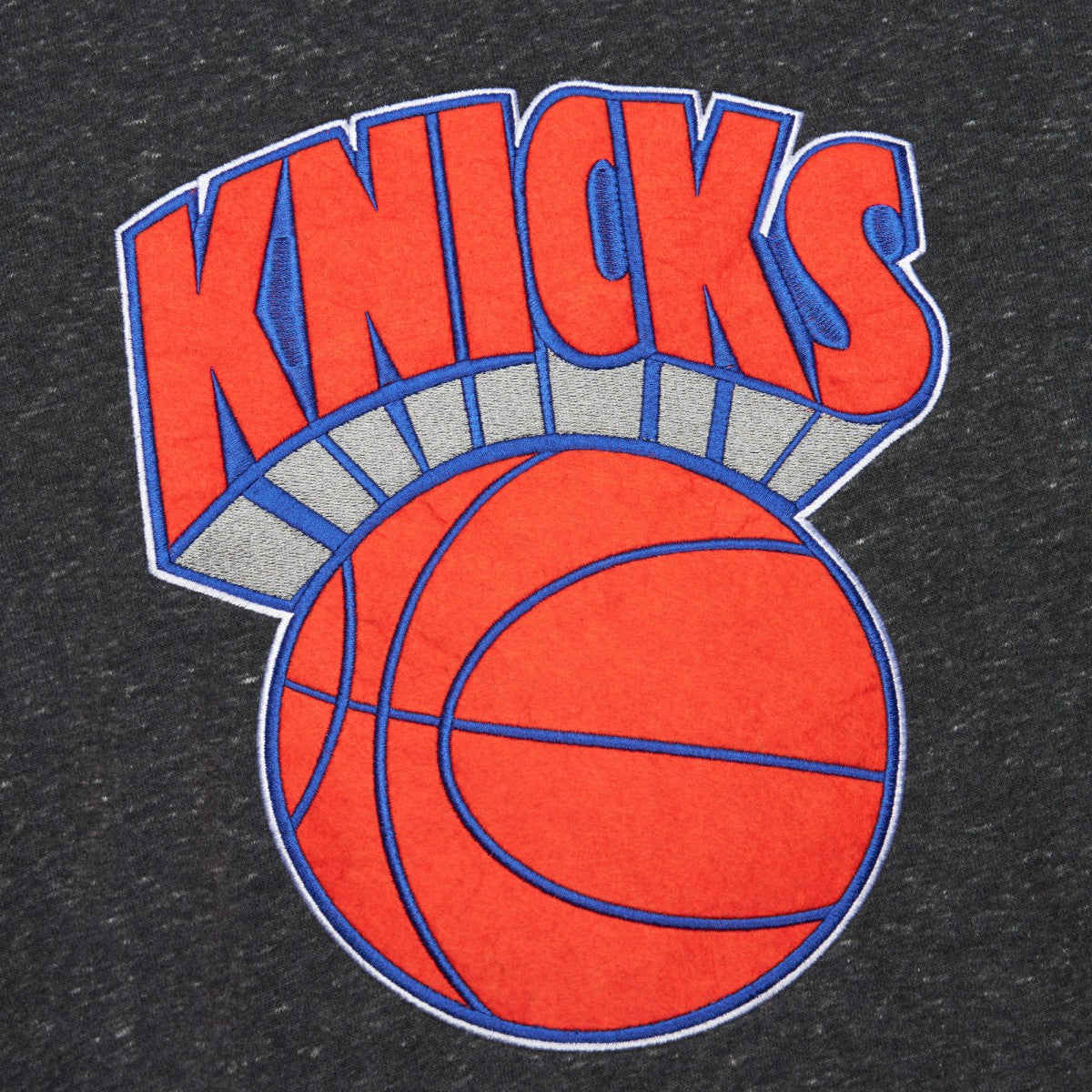 New York Knicks Hardwood Classics Blackout Collection Snow Washed Pullover Sweatshirt - Black on sale