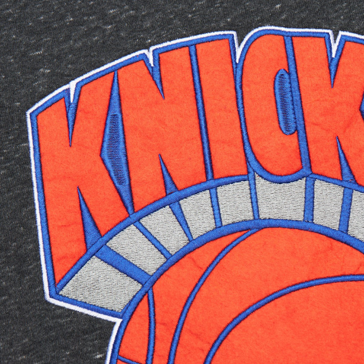 New York Knicks Hardwood Classics Blackout Collection Snow Washed Pullover Sweatshirt - Black on sale