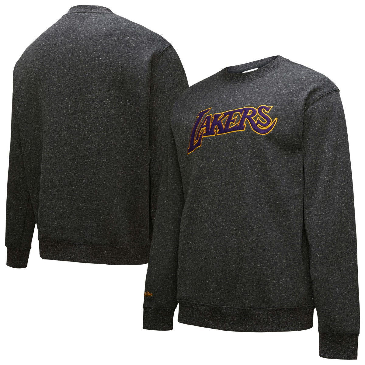 Los Angeles Lakers Black Out Collection Snow Washed Vintage Logo Pullover Sweatshirt - Black online