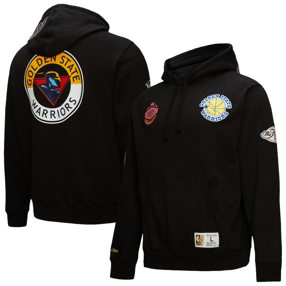 Golden State Warriors Hardwood Classics Blackout Collection Pullover Hoodie sale - Black cheap