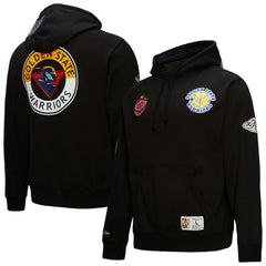 Golden State Warriors Hardwood Classics Blackout Collection Pullover Hoodie sale - Black cheap
