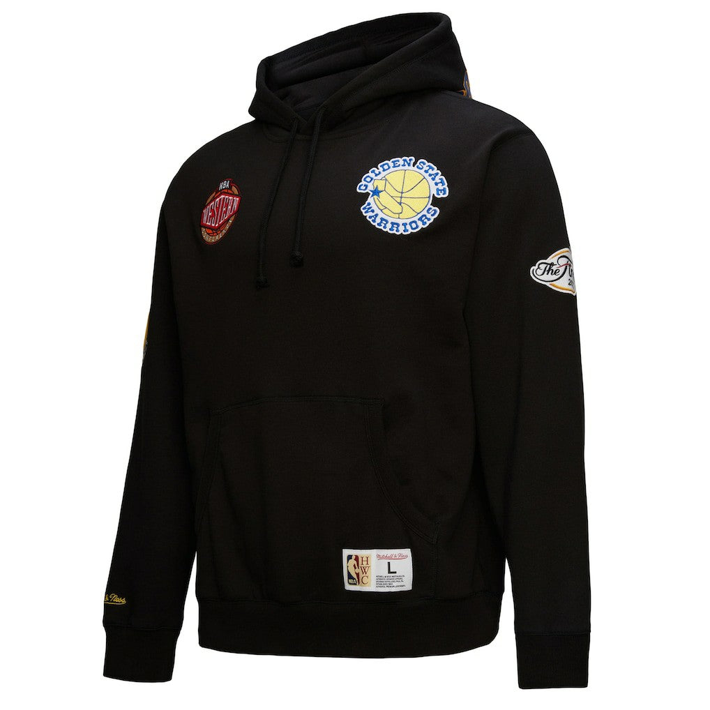 Golden State Warriors Hardwood Classics Blackout Collection Pullover Hoodie sale - Black cheap