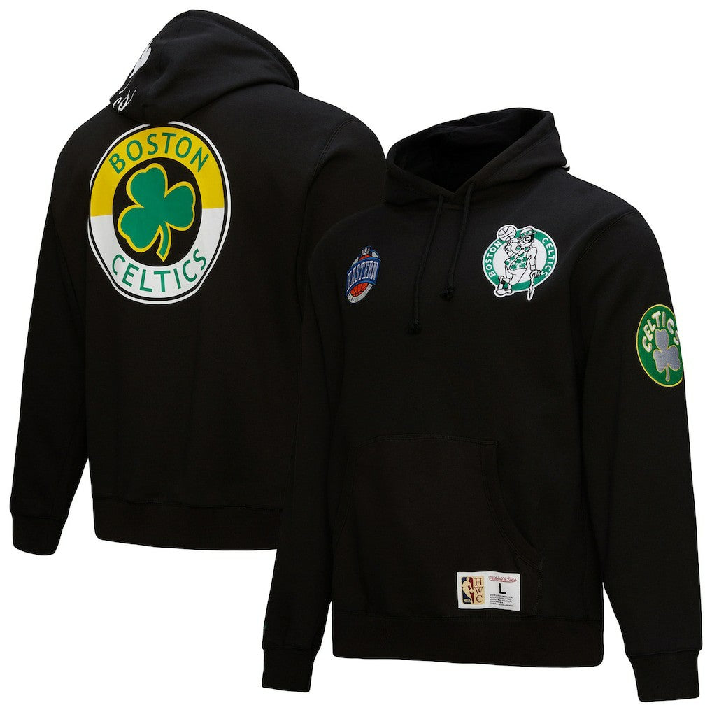 Boston Celtics Hardwood Classics Blackout Collection Pullover Hoodie - Black shop