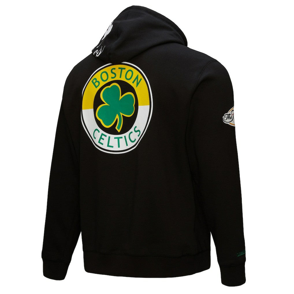 Boston Celtics Hardwood Classics Blackout Collection Pullover Hoodie - Black shop