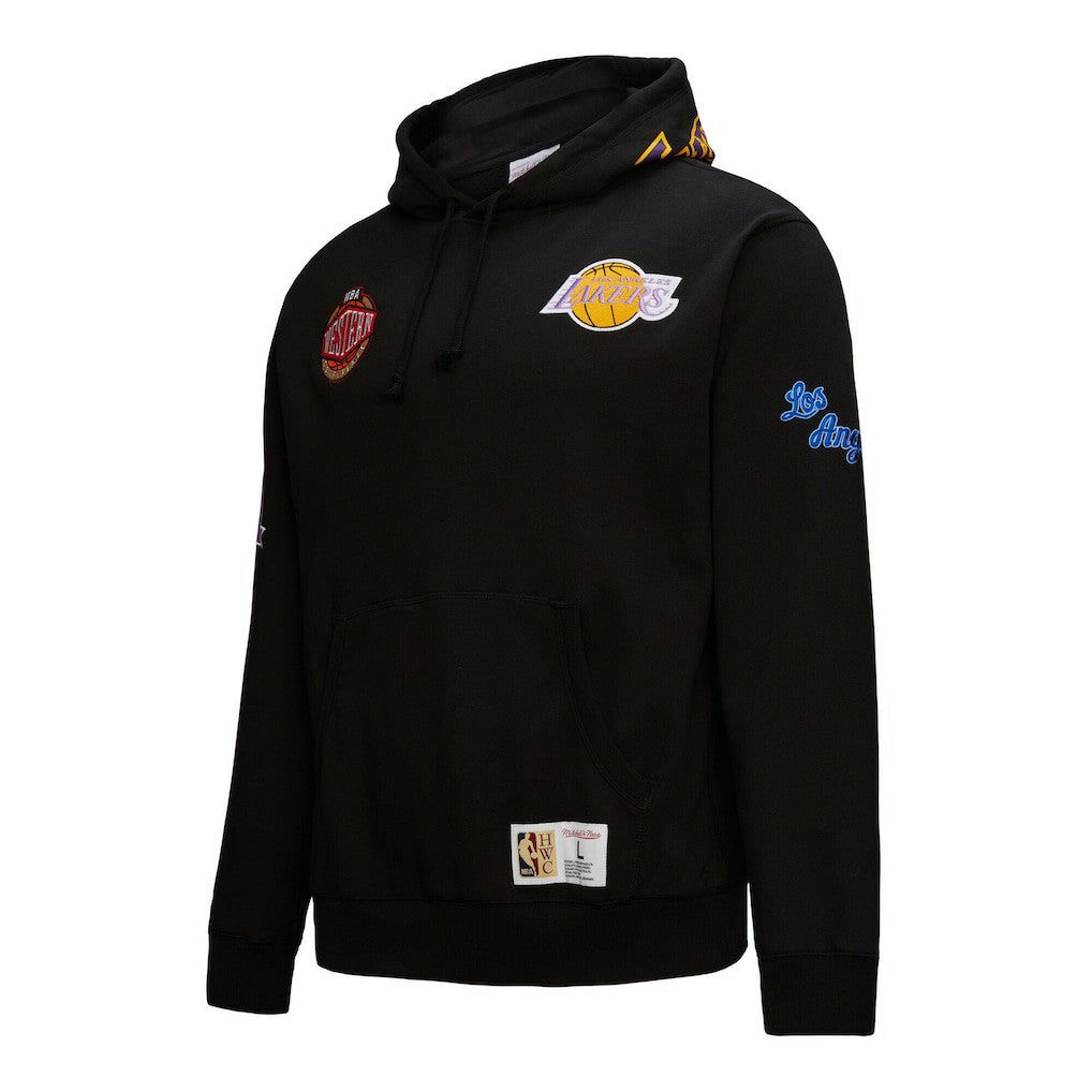 Los Angeles Lakers Hardwood Classics Blackout Collection Pullover Hoodie - Black shop