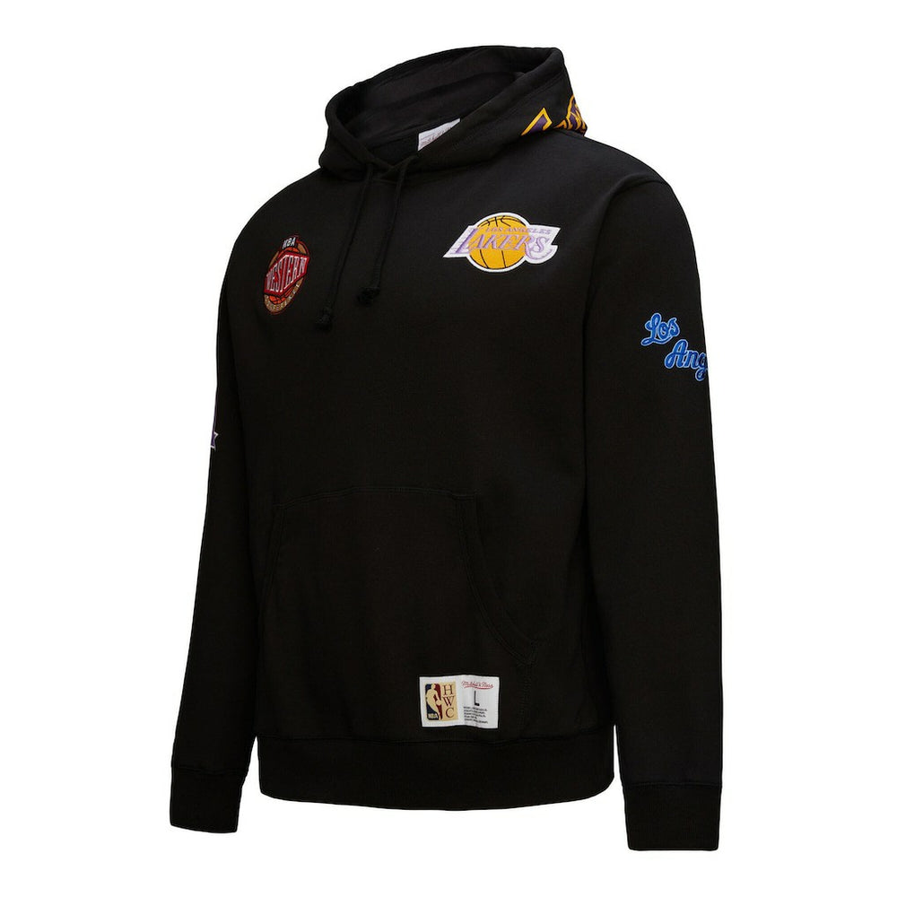 Los Angeles Lakers Hardwood Classics Blackout Collection Pullover Hoodie - Black shop