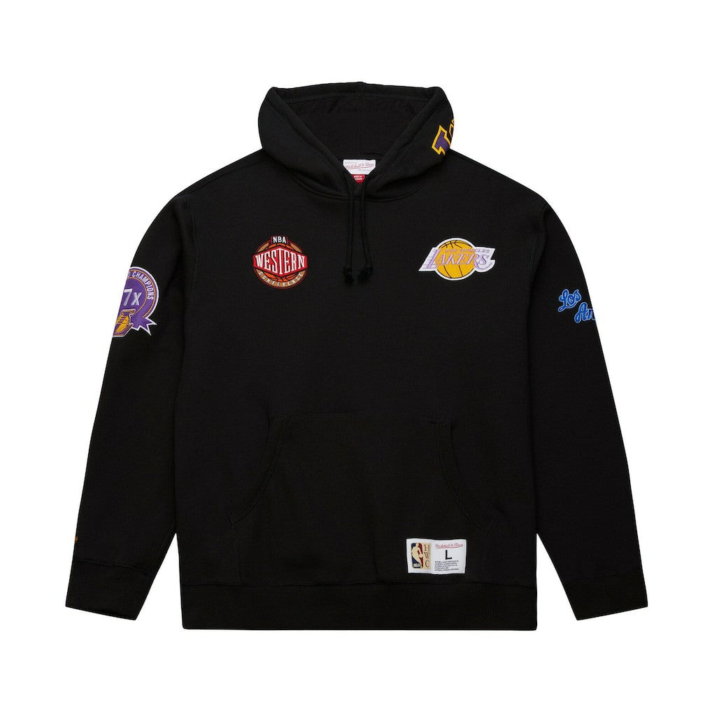 Los Angeles Lakers Hardwood Classics Blackout Collection Pullover Hoodie - Black shop