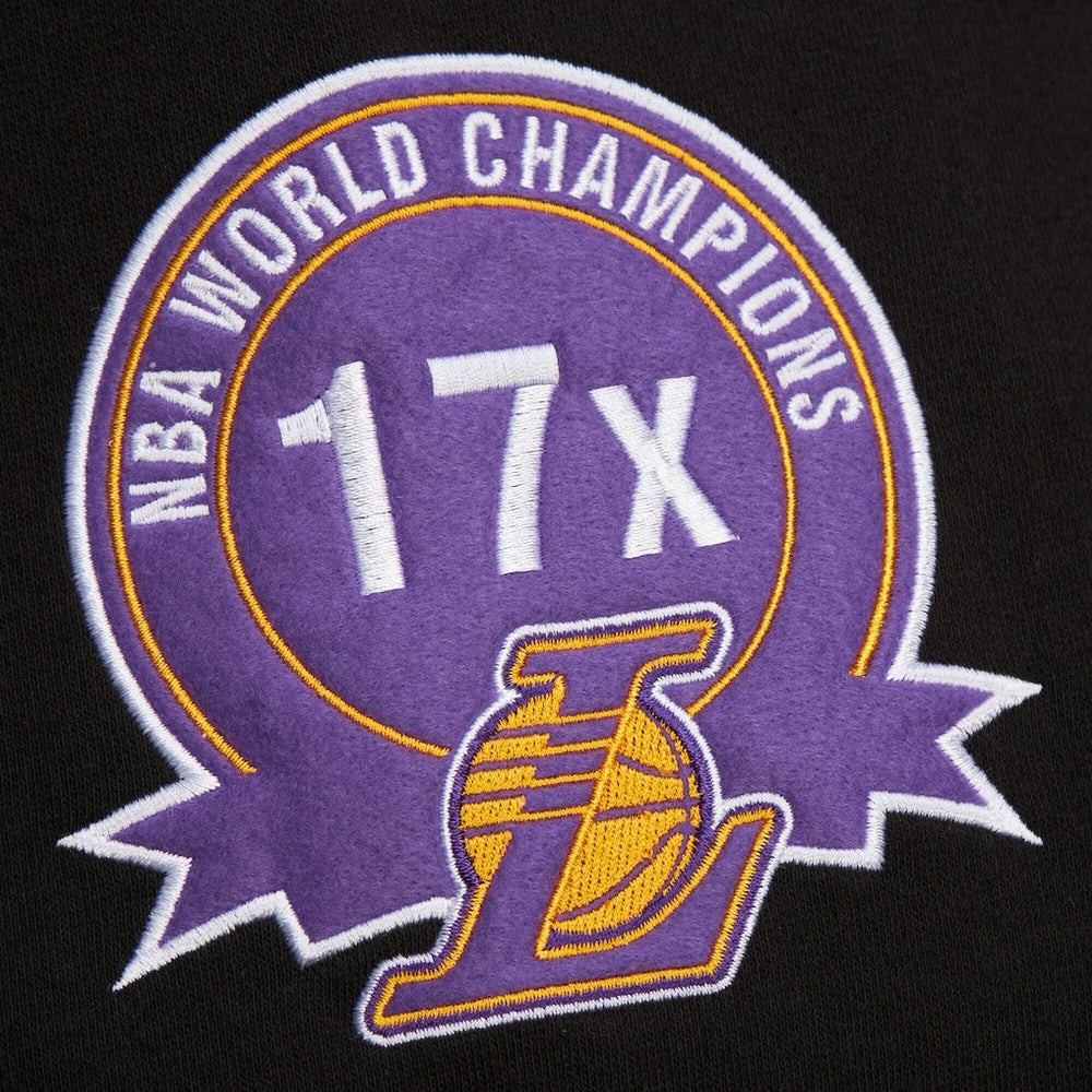 Los Angeles Lakers Hardwood Classics Blackout Collection Pullover Hoodie - Black shop
