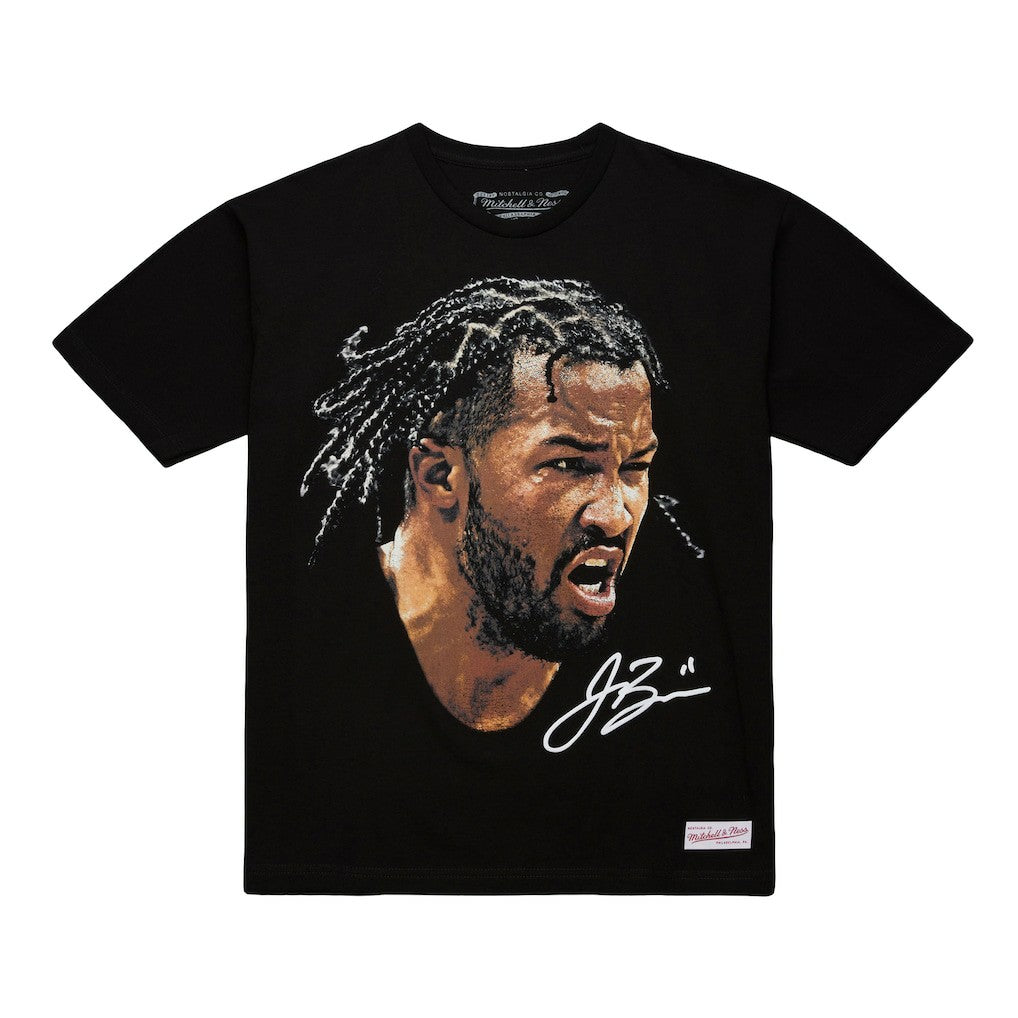 Jalen Brunson NBA Unisex Real Big Face Player T-Shirt - Black sale
