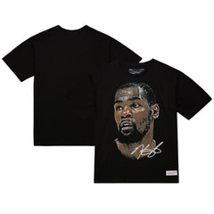 Kevin Durant NBA Unisex Real Big Face Player T-Shirt - Black outlet