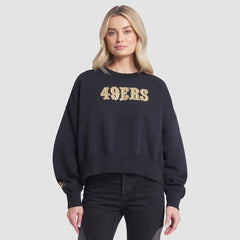 San Francisco 49ers Women's 2025 Rivalries Collection Oversized Phoenix Fleece Sweatshirt - Black outlet
