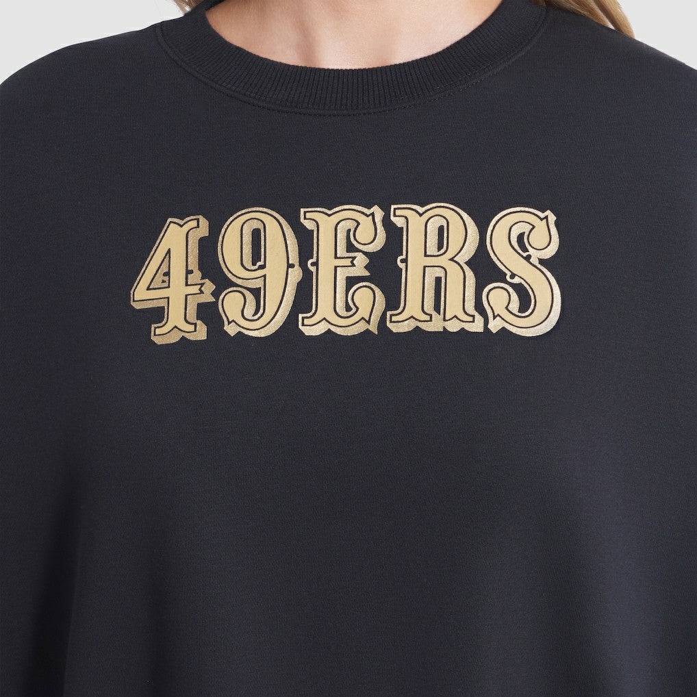 San Francisco 49ers Women's 2025 Rivalries Collection Oversized Phoenix Fleece Sweatshirt - Black outlet