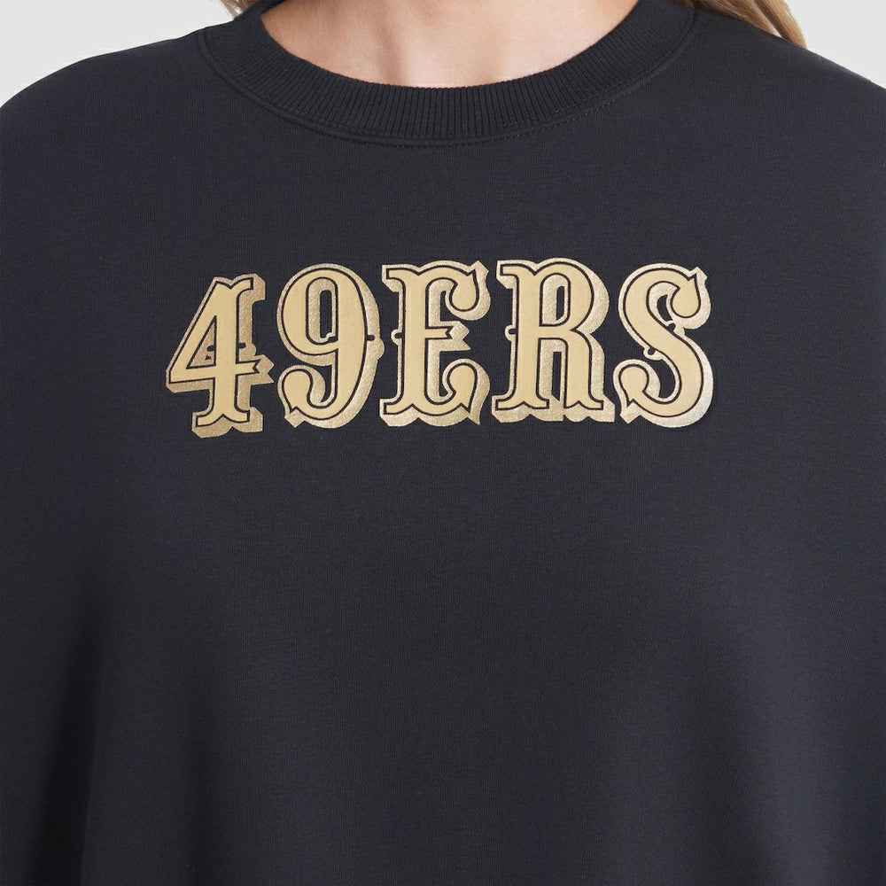San Francisco 49ers Women's 2025 Rivalries Collection Oversized Phoenix Fleece Sweatshirt - Black outlet