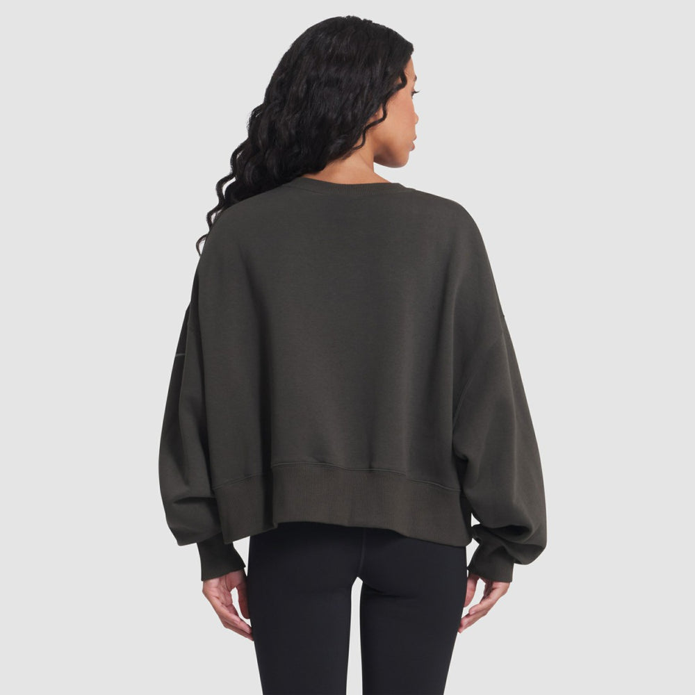New York Jets Women's 2025 Rivalries Collection Oversized Phoenix Fleece Sweatshirt - Gotham Green on sale