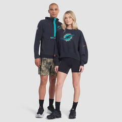 Miami Dolphins Women's 2025 Rivalries Collection Oversized Phoenix Fleece Sweatshirt - Pitch Blue cheap