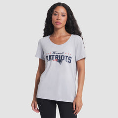 New England Patriots Women's 2025 Rivalries Collection Slub Dri-FIT T-Shirt - Silver discount