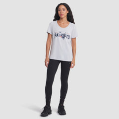 New England Patriots Women's 2025 Rivalries Collection Slub Dri-FIT T-Shirt - Silver discount