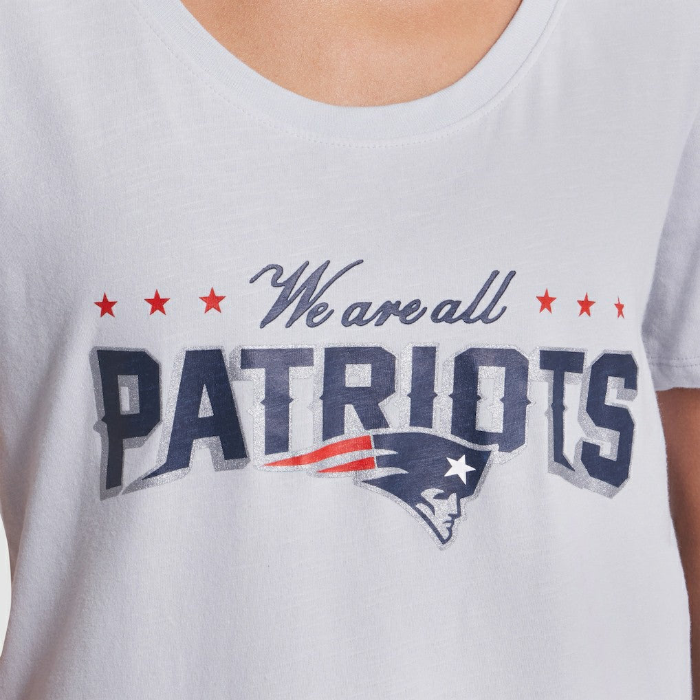 New England Patriots Women's 2025 Rivalries Collection Slub Dri-FIT T-Shirt - Silver discount