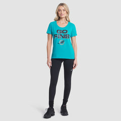Miami Dolphins Women's 2025 Rivalries Collection Slub Dri-FIT T-Shirt - Turbo Green on sale