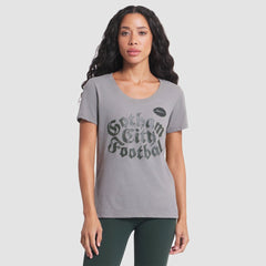 New York Jets Women's 2025 Rivalries Collection Slub Dri-FIT T-Shirt - Iron Ore for sale