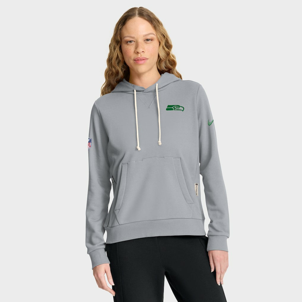 Seattle Seahawks Women's 2025 Rivalries Collection Standard Issue Sideline Dri-FIT Hoodie - Wolf Gray online