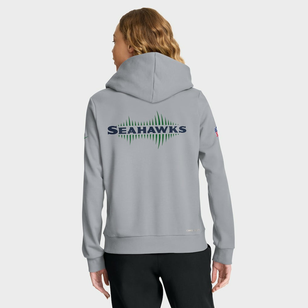 Seattle Seahawks Women's 2025 Rivalries Collection Standard Issue Sideline Dri-FIT Hoodie - Wolf Gray online