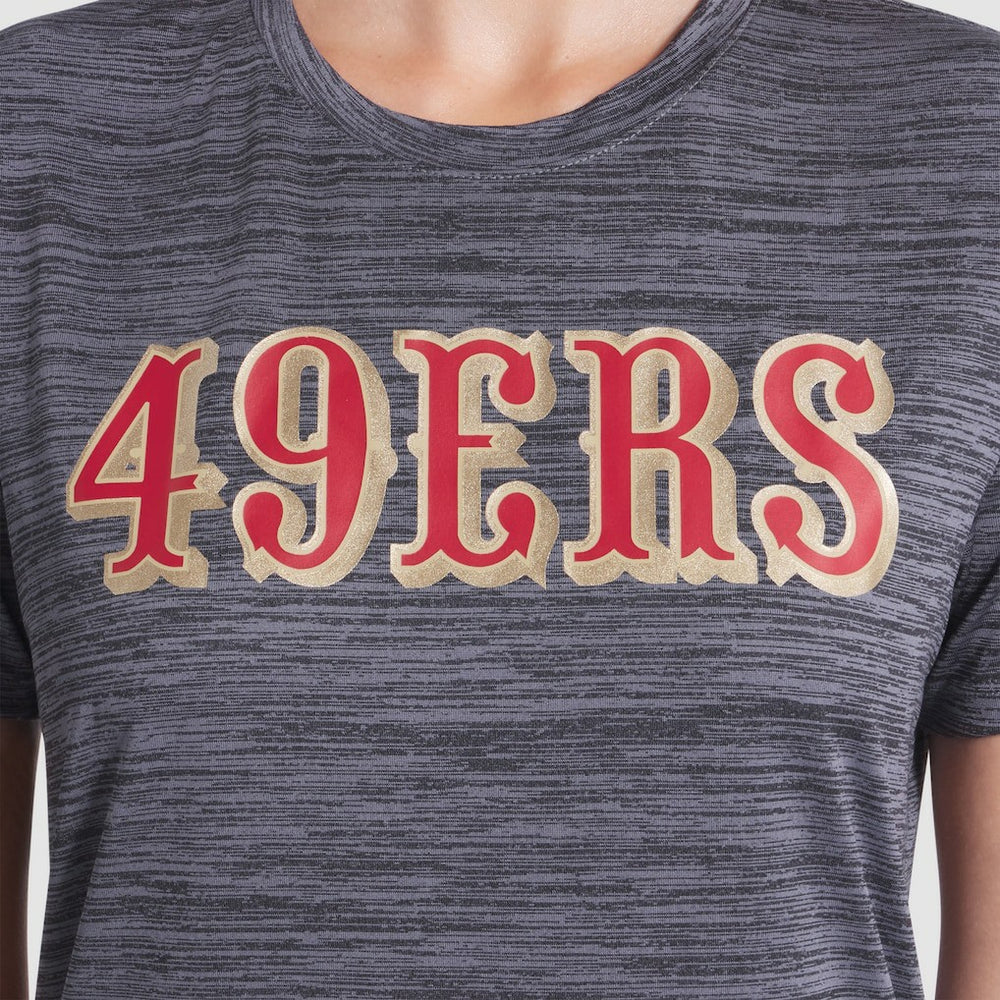 San Francisco 49ers Women's 2025 Rivalries Collection Sideline Velocity Dri-FIT T-Shirt - Heather Charcoal online