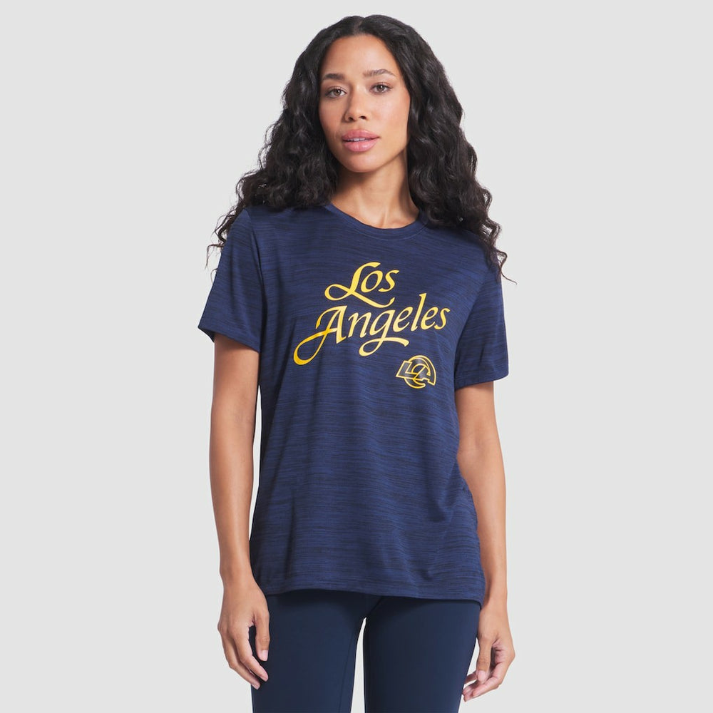 Los Angeles Rams Women's 2025 Rivalries Collection Sideline Velocity Dri-FIT T-Shirt - Midnight Blue outlet