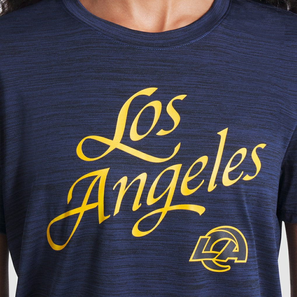 Los Angeles Rams Women's 2025 Rivalries Collection Sideline Velocity Dri-FIT T-Shirt - Midnight Blue outlet