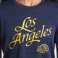 Los Angeles Rams Women's 2025 Rivalries Collection Sideline Velocity Dri-FIT T-Shirt - Midnight Blue outlet