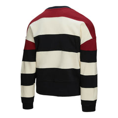 Philadelphia Phillies Women's Cooperstown Collection Blocked Fleece Pullover Sweatshirt- Burgundy/Black